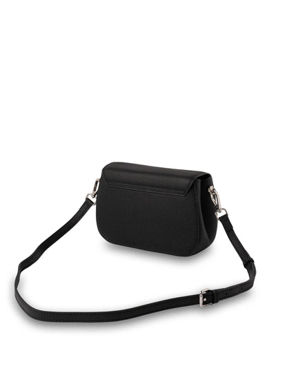 Sonya Leather Crossbody Bag (Black)