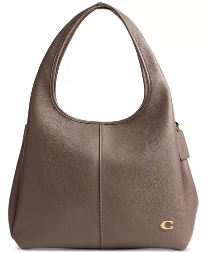 COACH Lana Polished Pebble Leather Medium Shoulder Bag