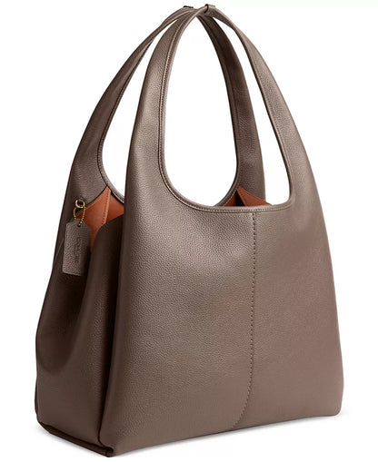 COACH Lana Polished Pebble Leather Medium Shoulder Bag