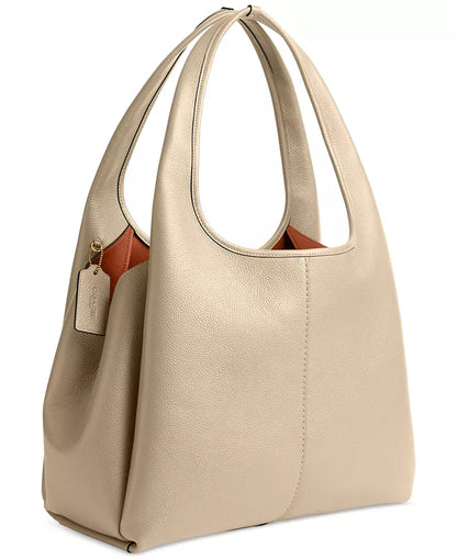 COACH Lana Polished Pebble Leather Medium Shoulder Bag