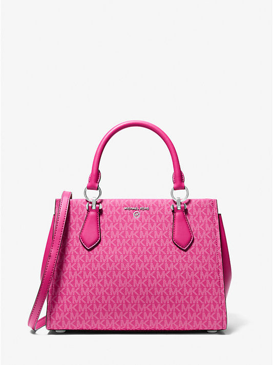 Marilyn Medium Signature Logo Satchel