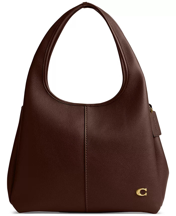 COACH Lana Polished Pebble Leather Medium Shoulder Bag