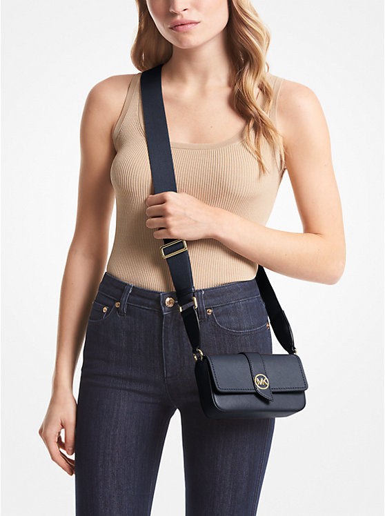 Greenwich Extra-Small Saffiano Leather Sling Crossbody Bag