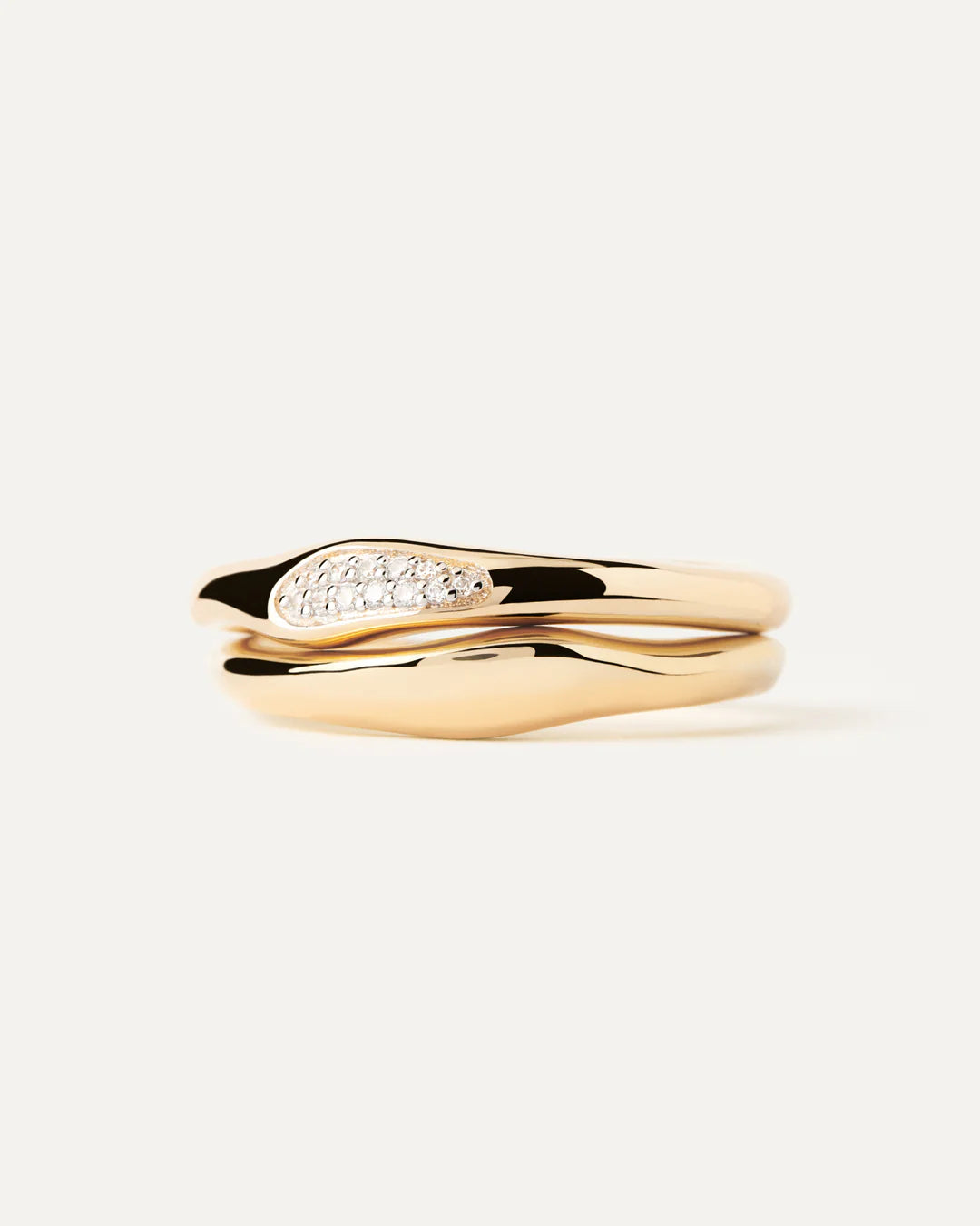 PDPAOLA Onda Ring Set - Gold