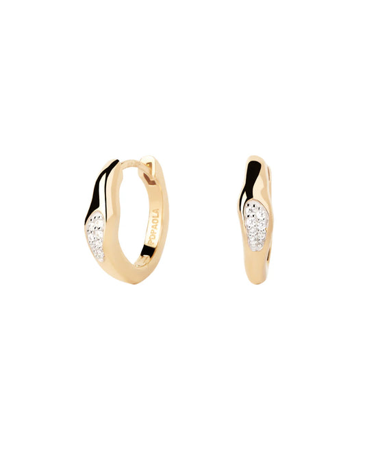 PDPAOLA Onda Hoop Earrings - Gold