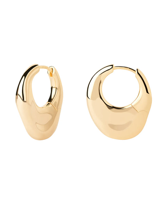 PDPAOLA Volcano Hoops - Gold