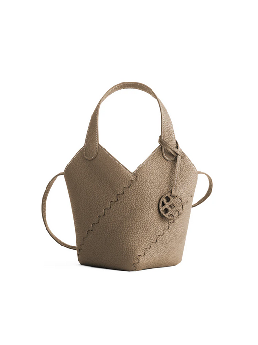 Modern Basket Bag - Cocoa Grey