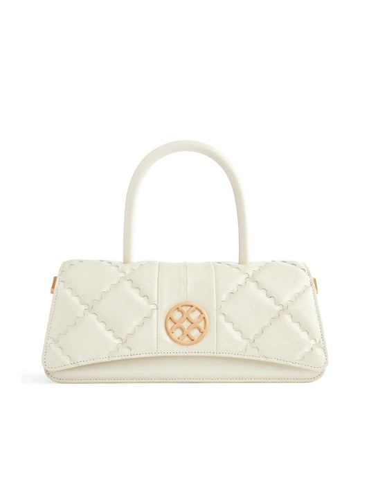 Mosaic Treasure Crossbody Bag - White