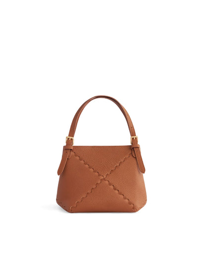 Dusk Mosaic Mini Tote Bag - Brown