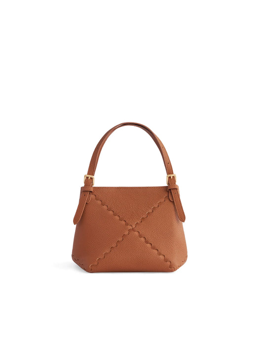 Dusk Mosaic Mini Tote Bag - Brown