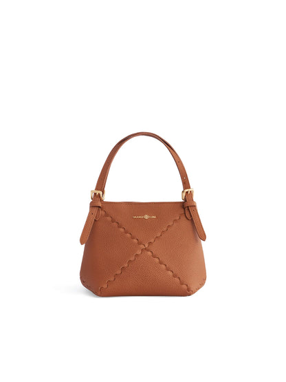 Dusk Mosaic Mini Tote Bag - Brown