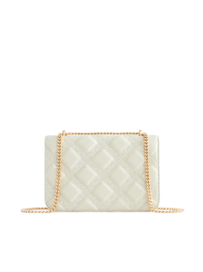 Mosaic Stitch Crossbody Bag - Pearl