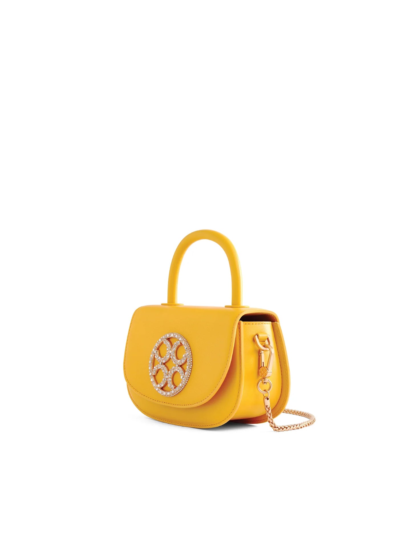 Signature Top Handle Saddle Bag - Amber