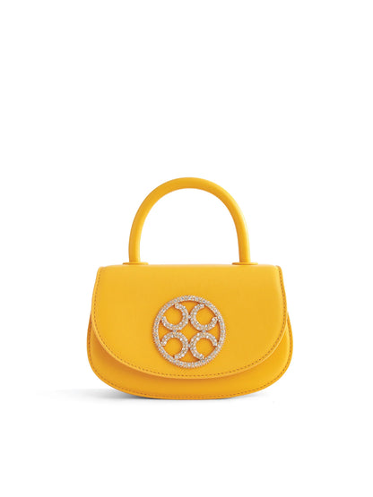 Signature Top Handle Saddle Bag - Amber