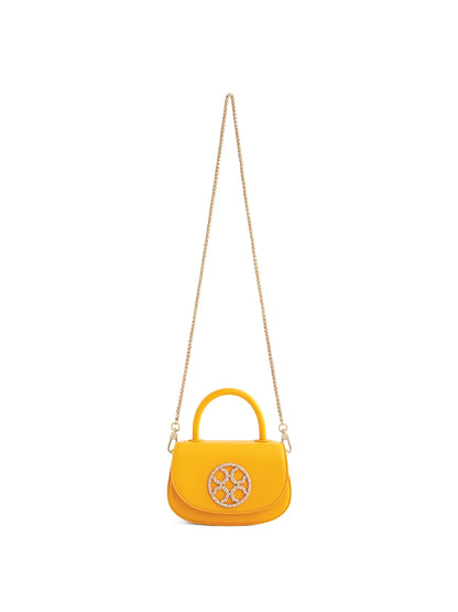 Signature Top Handle Saddle Bag - Amber