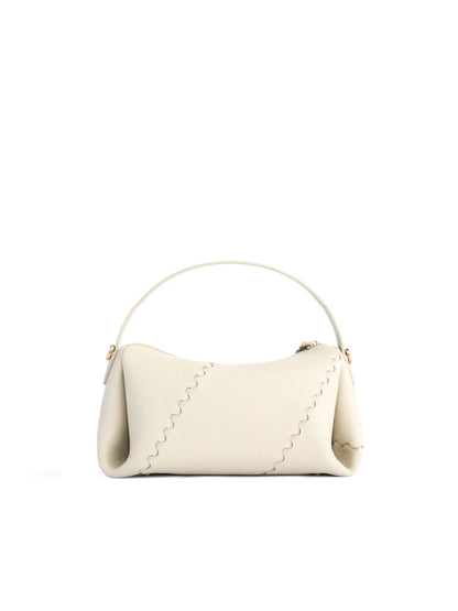 Mosaic Baguette Bag - White