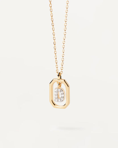 PDPAOLA Mini Letter D Necklace - Gold