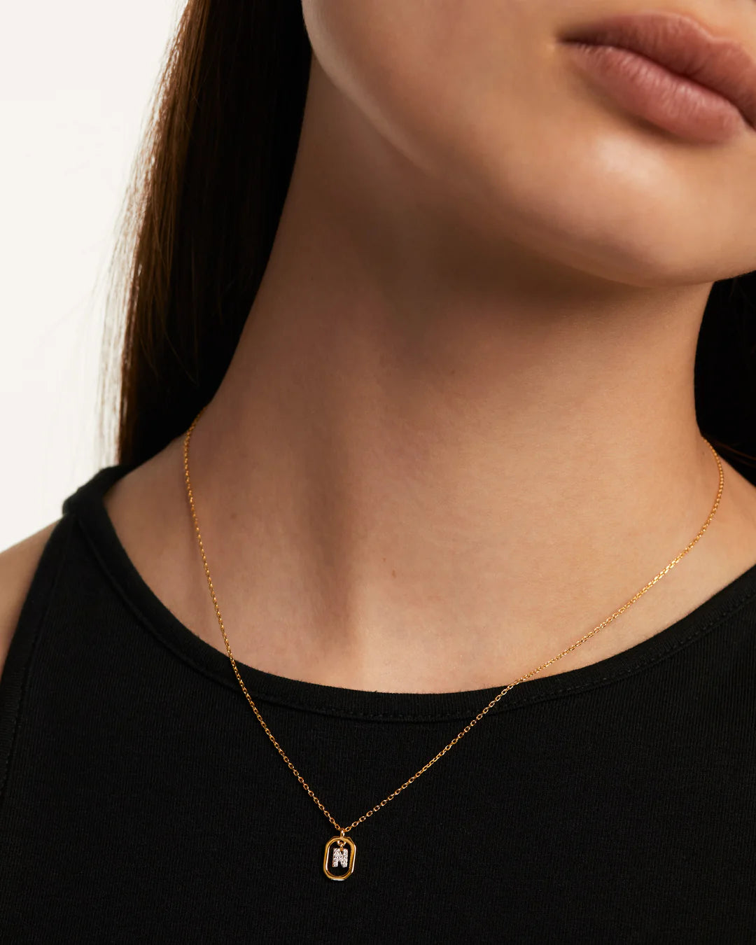 PDPAOLA Mini Letter N Necklace - Gold