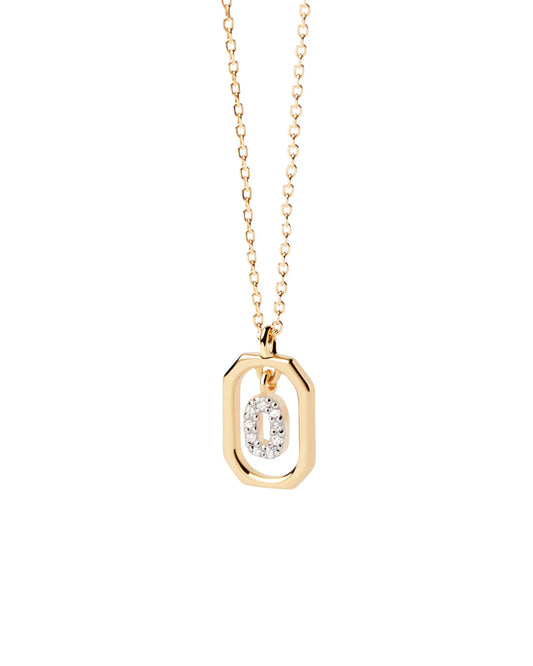 PDPAOLA Mini Letter O Necklace - Gold