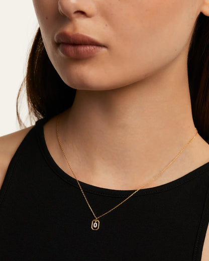 PDPAOLA Mini Letter O Necklace - Gold