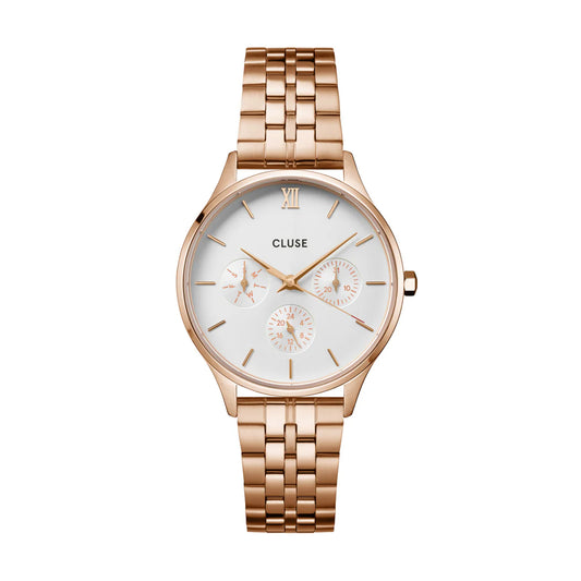 CLUSE Minuit Multifunction White - Rose Gold