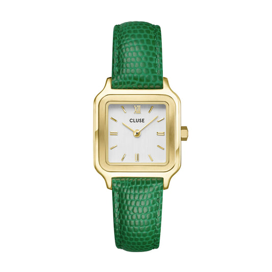 CLUSE Gracieuse Petite - Gold/Emerald Green Lizard Leather