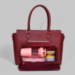 3-in-1 Multi-Functional Tote Bag (Burgundy)