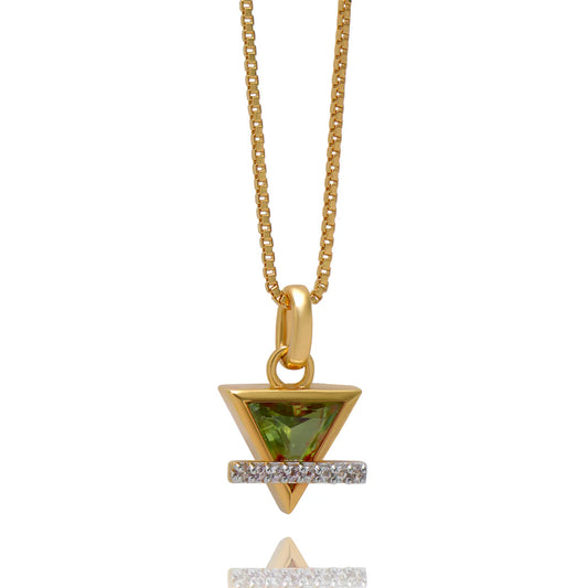 Rachel Jackson Elements Earth Sign Peridot Necklace - Gold