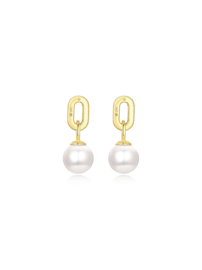 Pearlescent Link Earrings