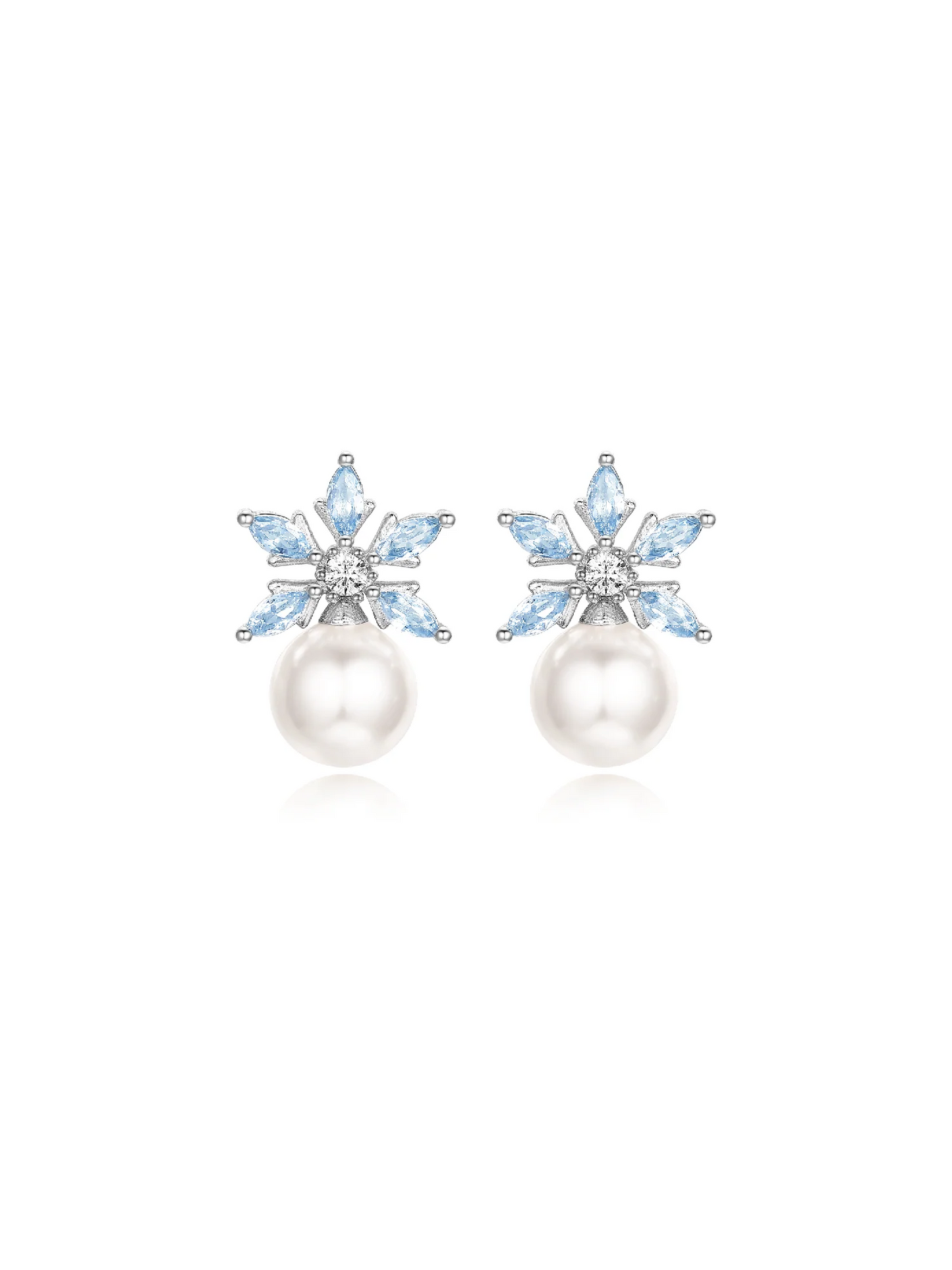 Pearly Snow Earrings