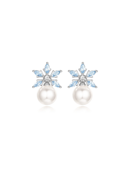 Pearly Snow Earrings