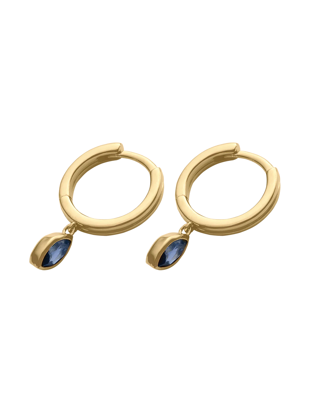 Kirstin Ash Ink Drop Hoops (18K Gold Plated) - Gold