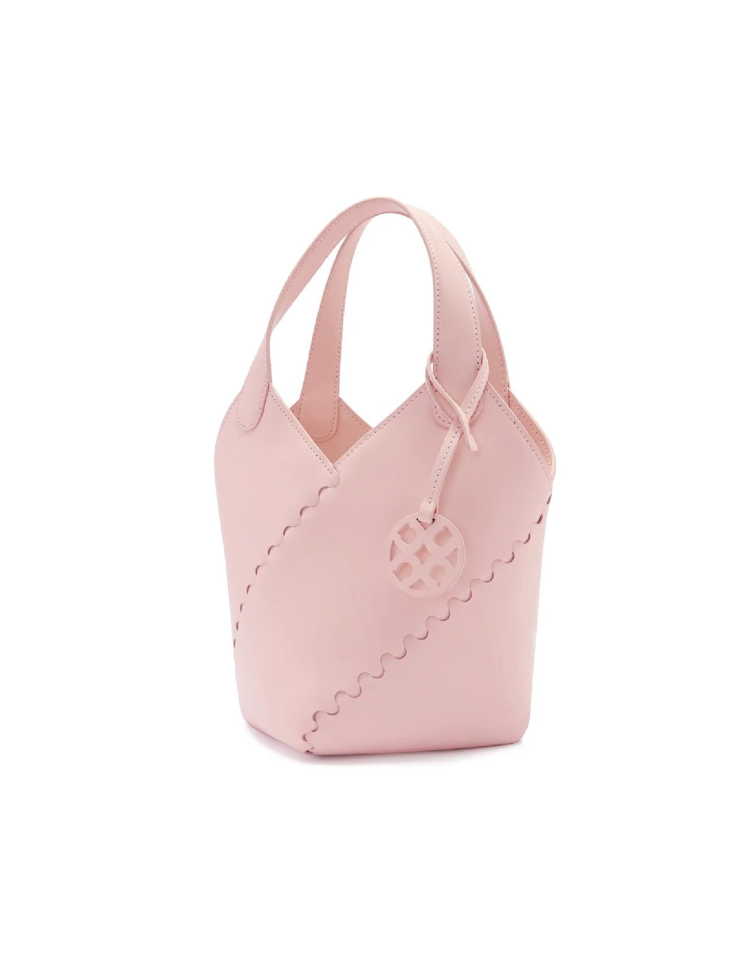 Modern Basket Bag - Light Pink