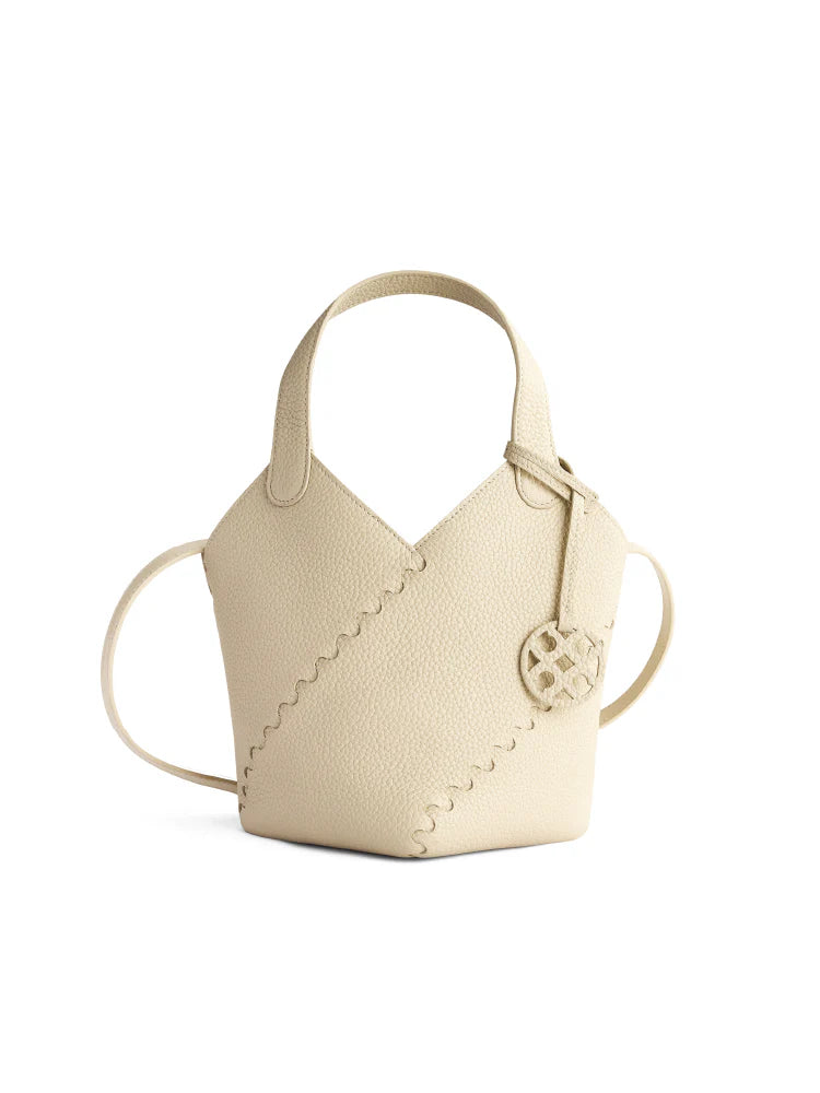 Modern Basket Bag - White/Cream