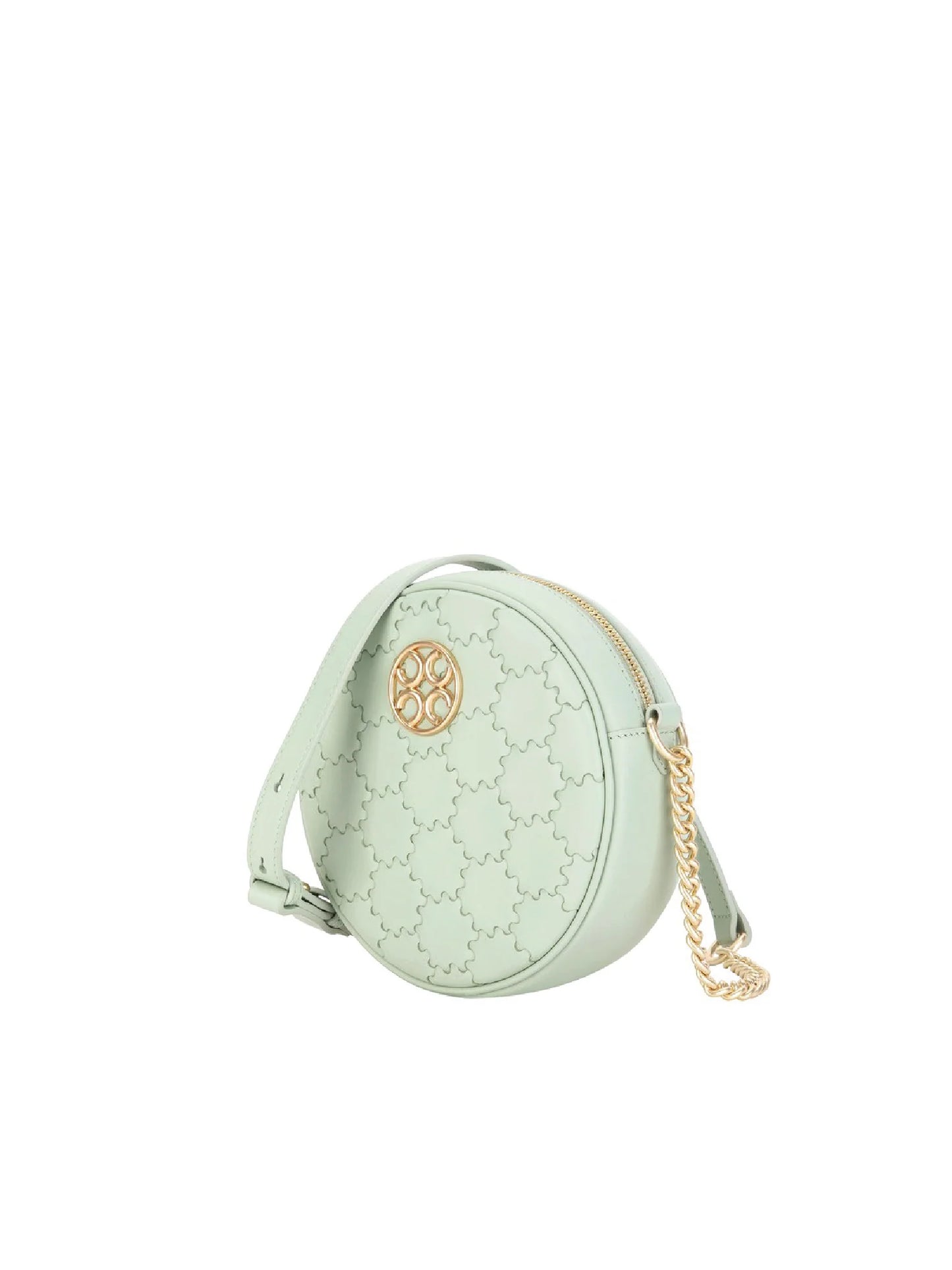 Quilted Impressions Round Bag - Celadon