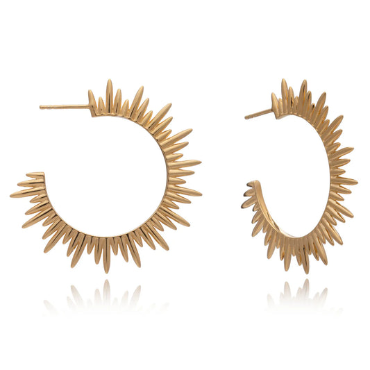 Rachel Jackson Electric Goddess Statement Hoop Earrings - Gold