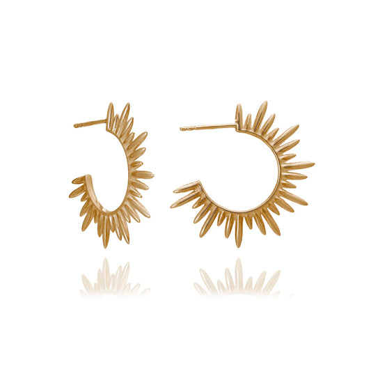 Rachel Jackson Electric Goddess Medium Hoop Earrings - Gold