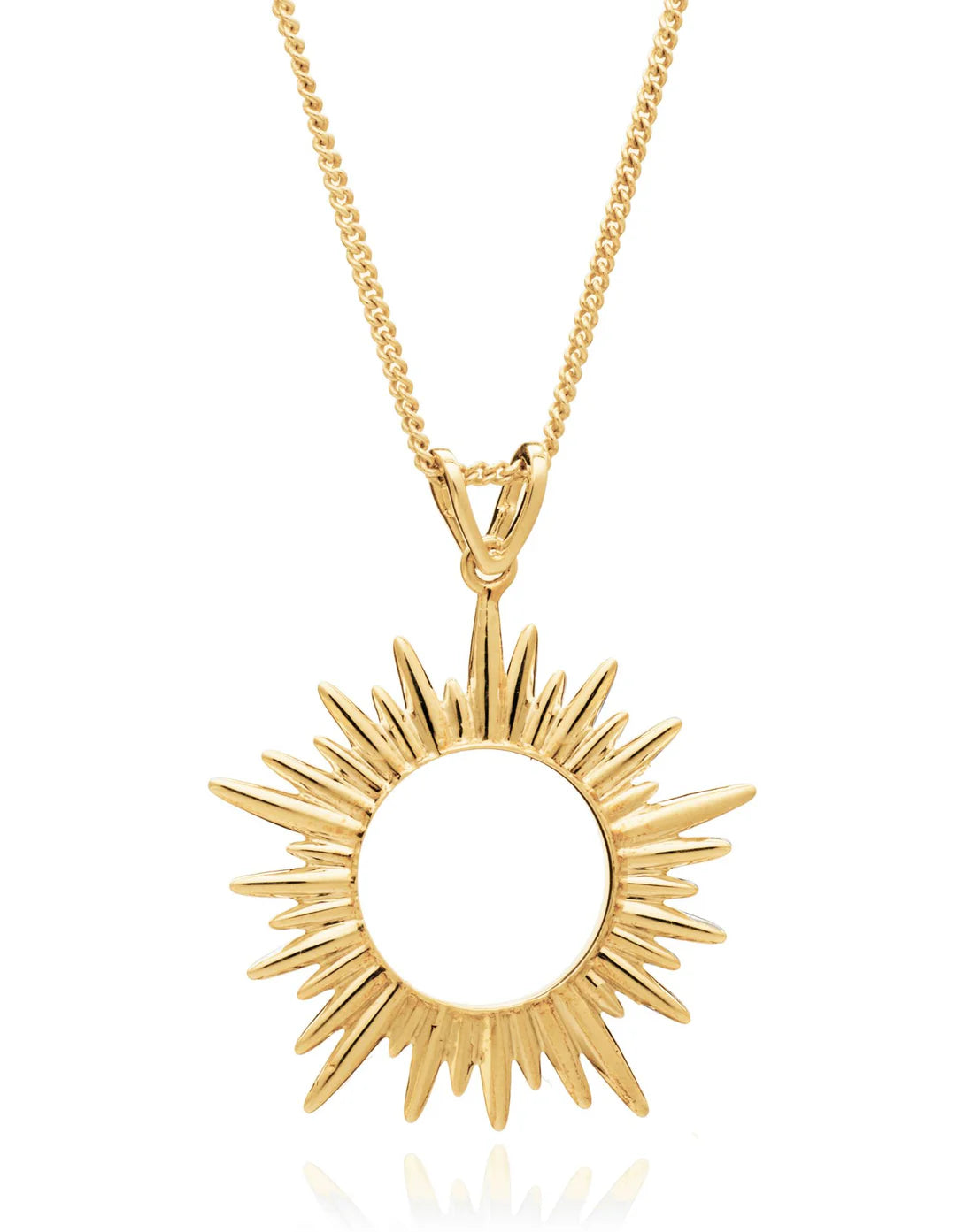 Rachel Jackson Electric Goddess Medium Sun Necklace - Gold