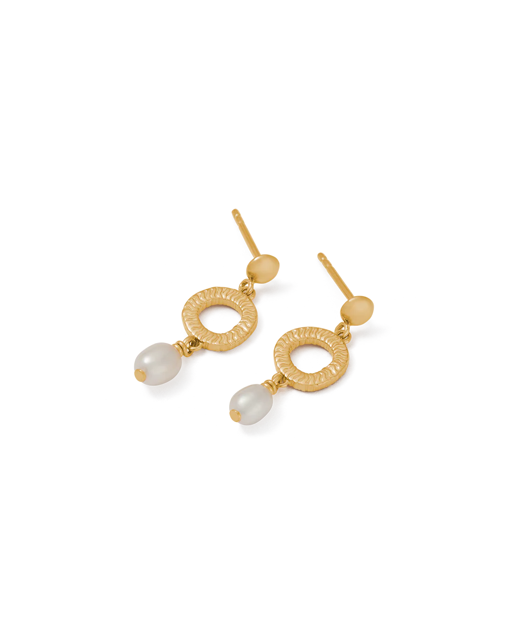 Kirstin Ash Isole Pearl Earrings - Gold