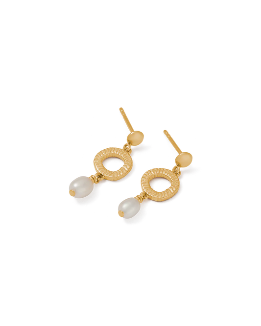 Kirstin Ash Isole Pearl Earrings - Gold