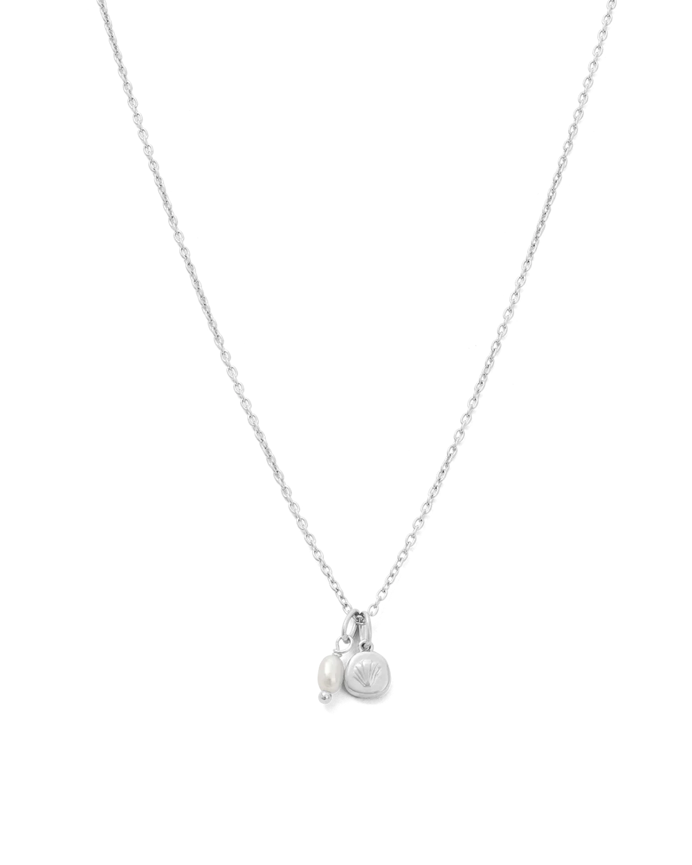 Kirstin Ash Memoir Pearl Necklace - Silver