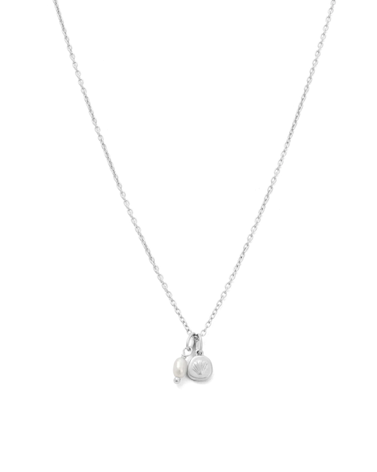 Kirstin Ash Memoir Pearl Necklace - Silver